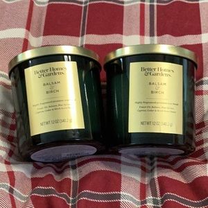 2 New Better Homes Candles - Balsam & Birch